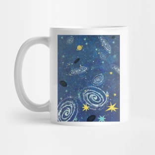 How many Galaxies and Black Holes are in our vast universe? Illustration Mug